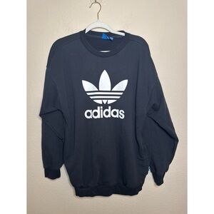 Adidas Originals Crewneck Black Sweatshirt Size Large‎